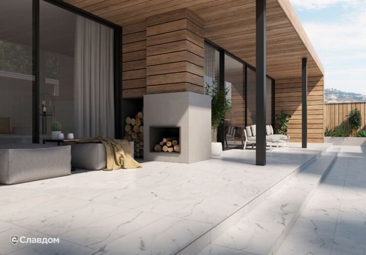 Клинкерная плитка Gres Aragon Marble Carrara Blanco, 600*1200*10 мм