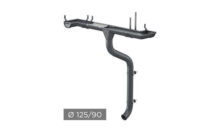 Водосточная система AQUASYSTEM PURAL MATT 125/90 мм RR 23
